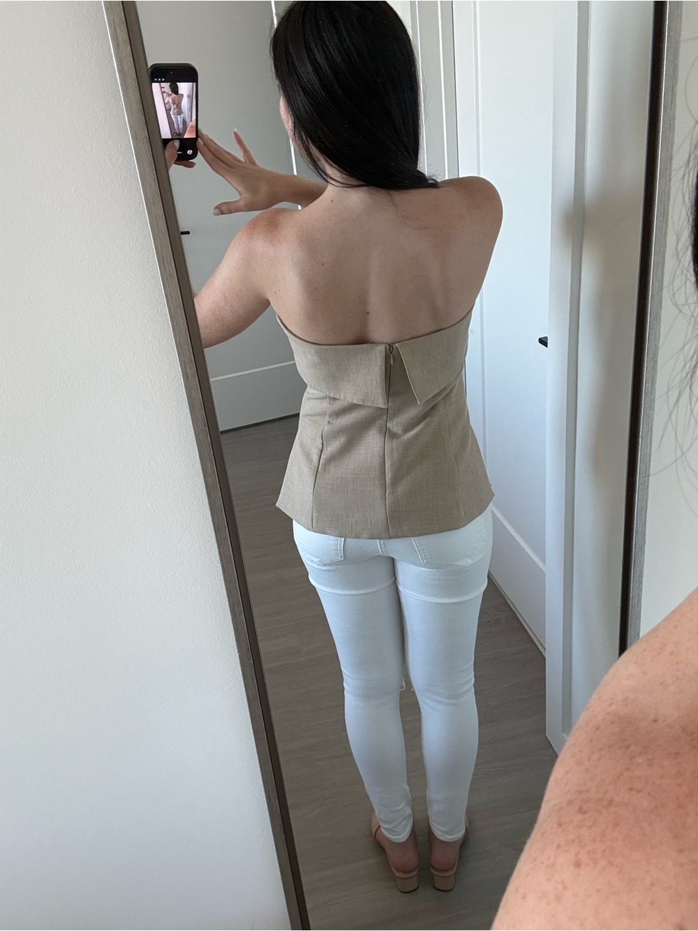 Element Tube Top Heather Oat Beige - Picture 2 of 5